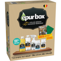  Epur BOX (nat zwarte zeep+witte azijn+lege spray+natriumbicarbonaat+citroenzuur)