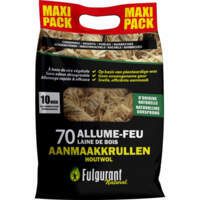  Fulgurant aanmaakkrullen houtwol MAXI PACK